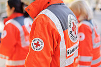 Team des DRK in Einsatzjacken